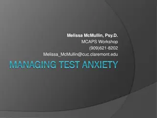 Strategies for Managing Test Anxiety