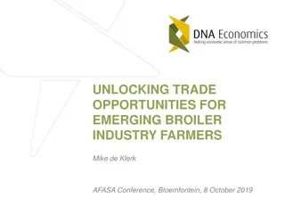 Unlocking Trade Opportunities for Emerging Broiler Industry Farmers - AFASA Conference Presentation