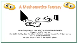 Mathematics Fantasy: Choose Your Payment Option Wisely