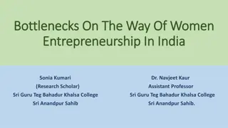 Advancing Women's Entrepreneurship in India: Overcoming Bottlenecks