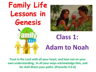 Family Life Lessons in Genesis: Trust in the Lord and Family Dynamics