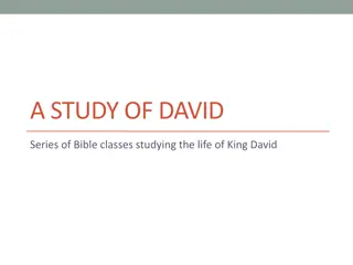 Exploring the Life of King David Through Study Sessions and Themes