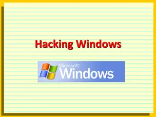 Windows Security Overview and Best Practices