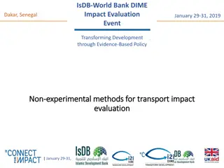 Understanding Impact Evaluation for Evidence-Based Development