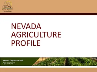 Nevada Agriculture Profile and Demographics Overview