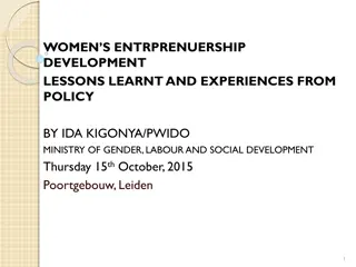 Challenges and Opportunities for Women Entrepreneurs in Uganda