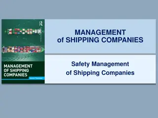 Safety Management in Shipping Companies: Regulations and Challenges