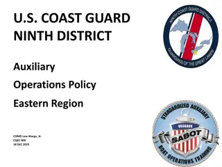 U.S. Coast Guard Ninth District Auxiliary Operations Policy