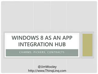 Windows 8 as an App Integration Hub: Charms, Pickers, Contracts