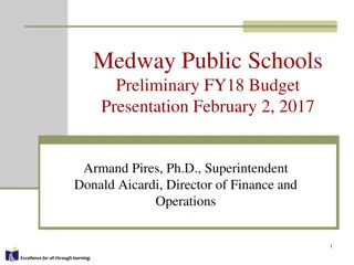 Medway Public Schools FY18 Budget and Strategic Planning Overview