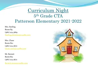 Fifth Grade Curriculum Overview at Patterson Elementary School