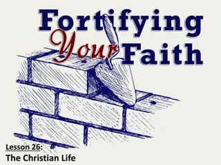 Living a Blessed Christian Life: Fortifying Your Faith and Pursuing Holiness