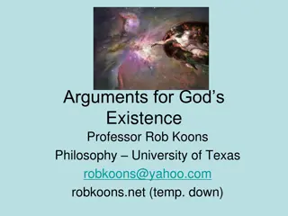 Arguments for God's Existence - Prof. Rob Koons' Insights