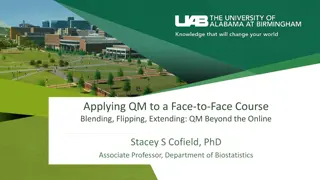 Applying QM Standards to Enhance Face-to-Face Courses