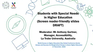 Challenges Faced by Students with Special Needs in Higher Education