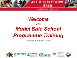 Model Safe School Programme Training Schedule in Saint Lucia