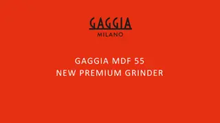 Gaggia MDF 55 Premium Coffee Grinder - Italian Design & Pro Performance