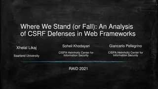 Analysis of CSRF Defenses in Web Frameworks