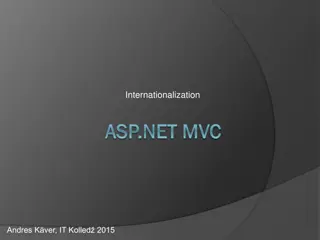 Internationalization and Localization in ASP.NET MVC