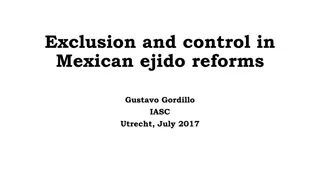 Mexican Ejido Reforms: Exclusion and Control Dynamics