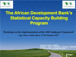 Enhancing Statistical Capacity Building for Sustainable Development in Africa