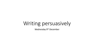 Persuasive Writing: Why Parents Should Leave Children in the Countryside