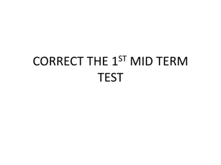 English Language Test Correction and Improvement