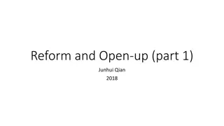 Reform and Open-up: The Evolution of Chinese Rural Economy