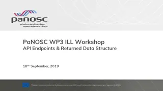 Overview of PaNOSC Workshop API Endpoints & Data Structures