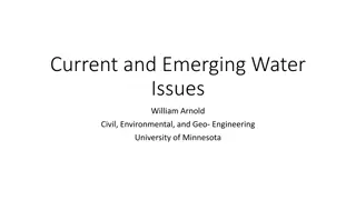 Current and Emerging Water Issues: A Comprehensive Overview