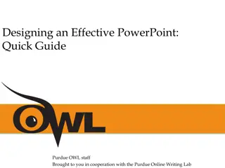 Effective PowerPoint Design Quick Guide