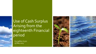 Financial Period Forecast of Cash Surplus and Deficit