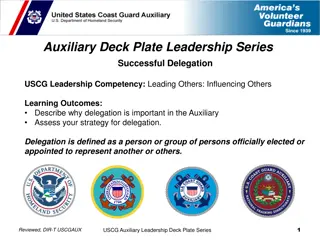 Effective Delegation Strategies in USCG Auxiliary Leadership