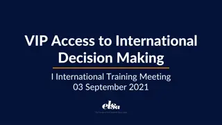 Opportunities for International Decision-Making Training with ELSA Delegations