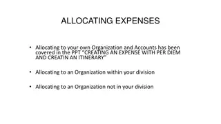 Efficient Expense Allocation and Reporting Process