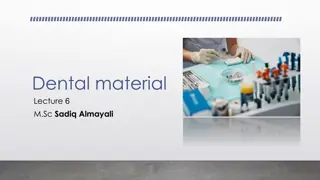 Rheology in Dental Materials