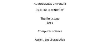 Overview of Computer Science at Al Mustaqbal University College of Dentistry