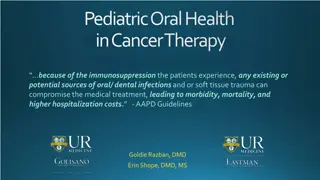 Pediatric Oral Health in Cancer Therapy