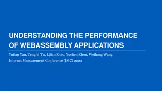 Performance Evaluation of WebAssembly Applications