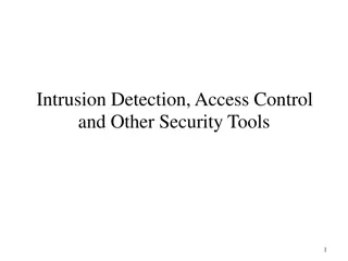 Intrusion Detection and Security Tools