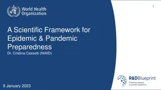 Scientific Framework for Epidemic and Pandemic Preparedness – Meeting Objectives