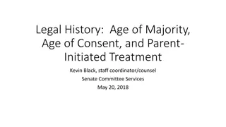 Legal History: Age of Majority & Consent in Behavioral Health