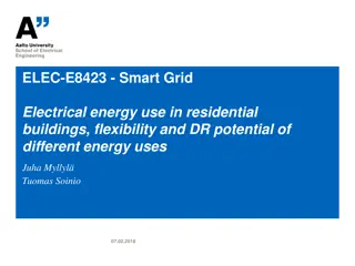 Smart Grid Electrical Energy Use in Residential Buildings