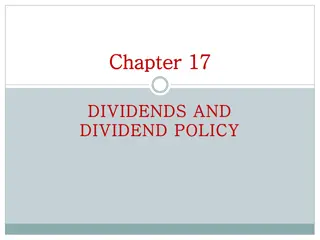 Dividends and Dividend Policy in Finance