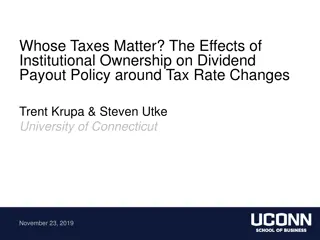 Effects of Institutional Ownership on Dividend Payout Policy