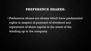 Comparison of Preference Shares and Equity Shares in Company Finance