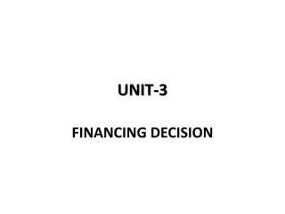 Financing Decision and Cost of Capital in Business