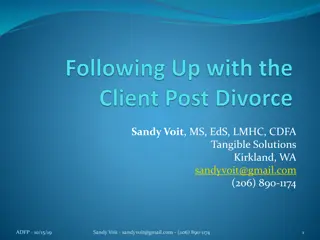 Post-Divorce Client Actions Checklist