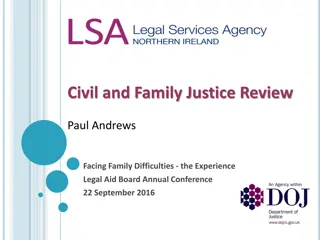 Reforming Civil and Family Justice System Recommendations