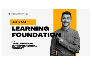 udhyam learning foundation for entrepreneurial mindset